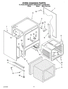 04 - Oven Chassis parts for Kitchenaid Range KESH307HBL5 from AppliancePartsPros.com