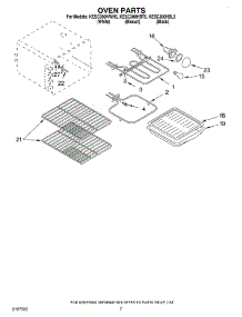 05 - Oven parts for Kitchenaid Range KESC300HBL5 from AppliancePartsPros.com