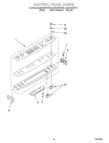 02 - Control Panel parts for Kitchenaid Range KESC307HBT5 from AppliancePartsPros.com