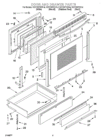 04 - Door And Drawer parts for Kitchenaid Range KGRT607HBS4 from AppliancePartsPros.com