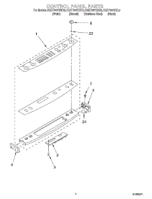 03 - Control Panel parts for Kitchenaid Range KGRT607HWH3 from AppliancePartsPros.com