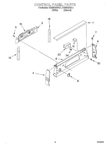 02 - Control Panel parts for Kitchenaid Range KERI500HAL1 from AppliancePartsPros.com