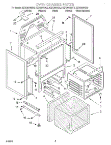 04 - Oven Chassis parts for Kitchenaid Range KERC507HAL2 from AppliancePartsPros.com