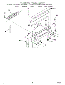 02 - Control Panel parts for Kitchenaid Range KERC507HBT2 from AppliancePartsPros.com
