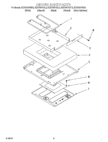 07 - Hidden Bake parts for Kitchenaid Range KERC507HBT2 from AppliancePartsPros.com