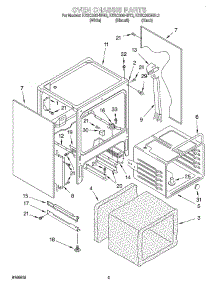 04 - Oven Chassis parts for Kitchenaid Range KESC300HWH3 from AppliancePartsPros.com