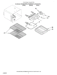 05 - Oven parts for Kitchenaid Range KESC300HBL4 from AppliancePartsPros.com