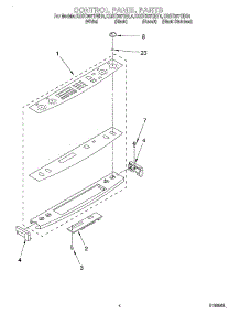 03 - Control Panel parts for Kitchenaid Range KGST307HBT4 from AppliancePartsPros.com