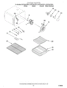 07 - Oven parts for Kitchenaid Range KGST307HBT4 from AppliancePartsPros.com