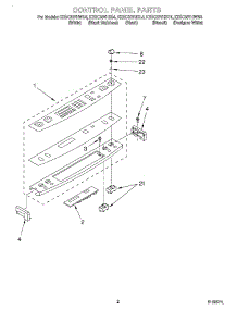 02 - Control Panel parts for Kitchenaid Range KESC307HBS4 from AppliancePartsPros.com