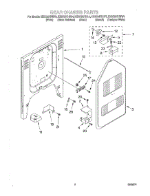 06 - Rear Chassis parts for Kitchenaid Range KESC307HBS4 from AppliancePartsPros.com