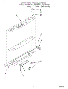 02 - Control Panel parts for Kitchenaid Range KESH307HWH4 from AppliancePartsPros.com