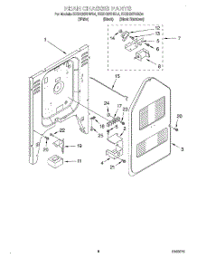 06 - Rear Chassis parts for Kitchenaid Range KESH307HWH4 from AppliancePartsPros.com