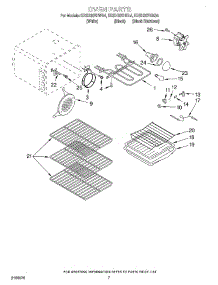 05 - Oven parts for Kitchenaid Range KESH307HBS4 from AppliancePartsPros.com