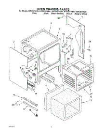 03 - Oven Chassis parts for Kitchenaid Range KERC607HWH4 from AppliancePartsPros.com
