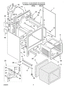 04 - Oven Chassis parts for Kitchenaid Range KERC506HBT2 from AppliancePartsPros.com