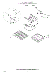 04 - Oven parts for Kitchenaid Range KERC601HWH3 from AppliancePartsPros.com