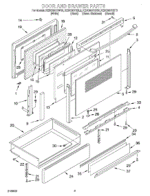 02 - Door And Drawer parts for Kitchenaid Range KERC607HBL3 from AppliancePartsPros.com