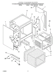 03 - Oven Chassis parts for Kitchenaid Range KERC607HBL3 from AppliancePartsPros.com