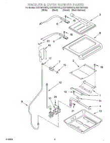 06 - Broiler And Oven Burner parts for Kitchenaid Range KGST307HWH3 from AppliancePartsPros.com