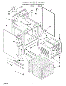 04 - Oven Chassis parts for Kitchenaid Range KERC500HWH2 from AppliancePartsPros.com