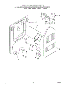 06 - Rear Chassis parts for Kitchenaid Range KESC307HWH3 from AppliancePartsPros.com