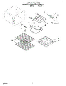 05 - Oven parts for Kitchenaid Range KERC500HWH1 from AppliancePartsPros.com