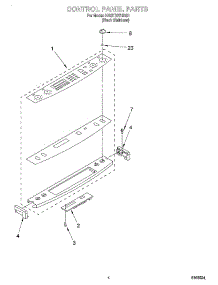 03 - Control Panel parts for Kitchenaid Range KGST307HBS1 from AppliancePartsPros.com