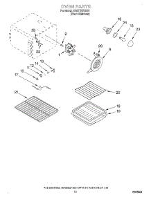 07 - Oven parts for Kitchenaid Range KGST307HBS1 from AppliancePartsPros.com