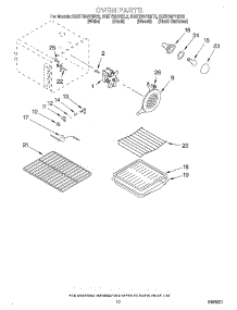 07 - Oven parts for Kitchenaid Range KGST307HBL2 from AppliancePartsPros.com