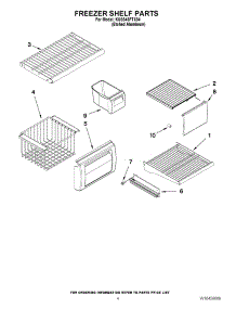03 - Freezer Shelf Parts parts for Kitchenaid Refrigerator KSSS48FTX04 from AppliancePartsPros.com