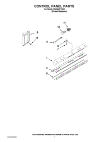 05 - Control Panel Parts parts for Kitchenaid Refrigerator KSSS48FTX04 from AppliancePartsPros.com