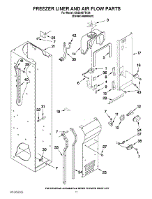 08 - Freezer Liner And Air Flow Parts parts for Kitchenaid Refrigerator KSSS48FTX04 from AppliancePartsPros.com