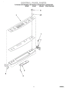 03 - Control Panel parts for Kitchenaid Range KGST307HWH2 from AppliancePartsPros.com