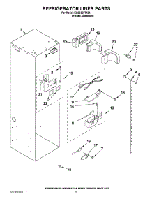 04 - Refrigerator Liner Parts parts for Kitchenaid Refrigerator KSSS36FTX04 from AppliancePartsPros.com