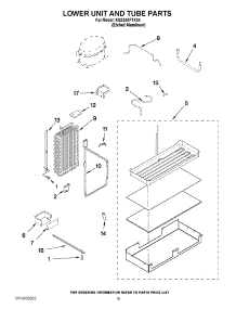 12 - Lower Unit And Tube Parts parts for Kitchenaid Refrigerator KSSS48FTX04 from AppliancePartsPros.com