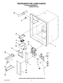 02 - Refrigerator Liner Parts parts for Kitchenaid Refrigerator GZ25FDRXYY0 from AppliancePartsPros.com