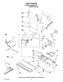 09 - Unit Parts parts for Kitchenaid Refrigerator GZ25FDRXYY0 from AppliancePartsPros.com