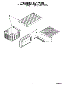 03 - Freezer Shelf Parts parts for Kitchenaid Refrigerator KSSS36QTW02 from AppliancePartsPros.com