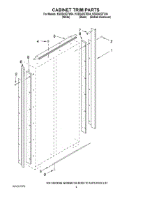 02 - Cabinet Trim Parts parts for Kitchenaid Refrigerator KSSS42QTW04 from AppliancePartsPros.com