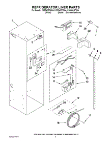 04 - Refrigerator Liner Parts parts for Kitchenaid Refrigerator KSSS42QTW04 from AppliancePartsPros.com