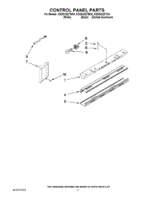 05 - Control Panel Parts parts for Kitchenaid Refrigerator KSSS42QTW04 from AppliancePartsPros.com