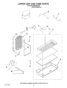 12 - Lower Unit And Tube Parts parts for Kitchenaid Refrigerator KSSS36FTX04 from AppliancePartsPros.com