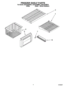 03 - Freezer Shelf Parts parts for Kitchenaid Refrigerator KSSO42QMX01 from AppliancePartsPros.com