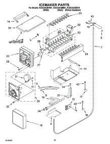 15 - Icemaker Parts parts for Kitchenaid Refrigerator KSSO42QMX01 from AppliancePartsPros.com