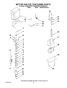 09 - Motor And Ice Container Parts parts for Kitchenaid Refrigerator KSSS42QTW04 from AppliancePartsPros.com