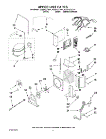 13 - Upper Unit Parts parts for Kitchenaid Refrigerator KSSS42QTW04 from AppliancePartsPros.com