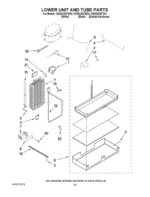 14 - Lower Unit And Tube Parts parts for Kitchenaid Refrigerator KSSS42QTW04 from AppliancePartsPros.com