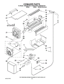 15 - Icemaker Parts parts for Kitchenaid Refrigerator KSSS42QTW04 from AppliancePartsPros.com