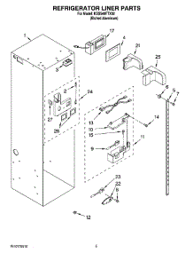 04 - Refrigerator Liner Parts parts for Kitchenaid Refrigerator KSSS48FTX02 from AppliancePartsPros.com